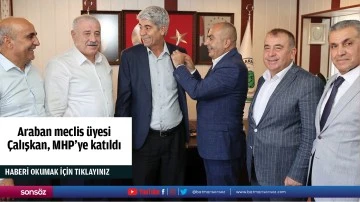 Araban meclis &uuml;yesi &Ccedil;alışkan, MHP'ye katıldı