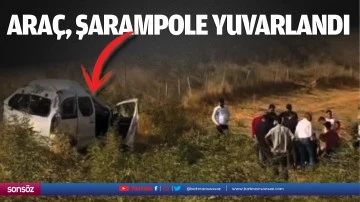 Ara&ccedil;, şarampole yuvarlandı