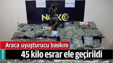 ARACA UYUŞTURUCU BASKINI
