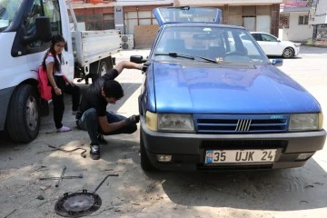  Ara&ccedil;ların lastiklerini bı&ccedil;akla patlatan ş&uuml;pheli yakalandı