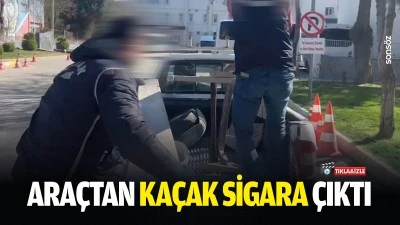 Ara&ccedil;tan ka&ccedil;ak sigara &ccedil;ıktı