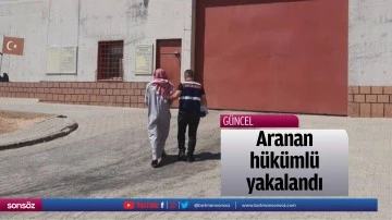 Aranan h&uuml;k&uuml;ml&uuml; yakalandı