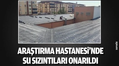 Araştırma Hastanesi&rsquo;nde su sızıntıları onarıldı