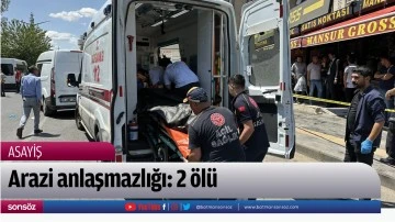 Arazi anlaşmazlığı: 2 &ouml;l&uuml;