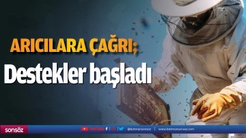 Arıcılara &ccedil;ağrı; Destekler başladı