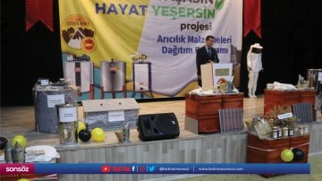 Arıcılara malzeme dağıtıldı