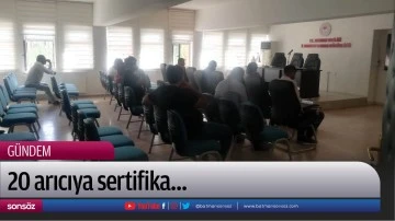 Arıcılara sertifika&hellip;