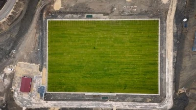 Artuklu il&ccedil;esinde yapımı s&uuml;ren &ccedil;im sahada sona yaklaşıldı