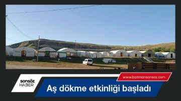 Aş d&ouml;kme etkinliği başladı