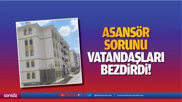 Asans&ouml;r sorunu vatandaşları bezdirdi!
