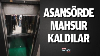 Asans&ouml;rde mahsur kaldılar