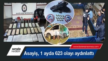 Asayiş, 1 ayda 623 olayı aydınlattı