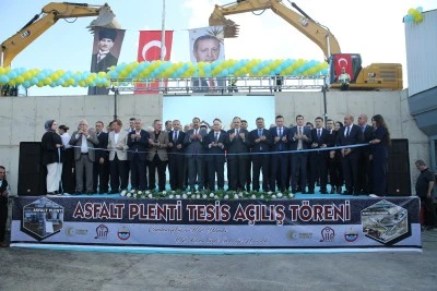 Asfalt Plenti ve Konkas&ouml;r Tesisleri'nin a&ccedil;ılışı ger&ccedil;ekleştirildi