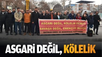 Asgari değil, k&ouml;lelik&hellip;