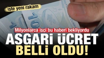 ASGARİ &Uuml;CRET BELLİ OLDU
