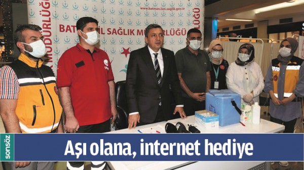 AŞI OLANA, İNTERNET HEDİYE