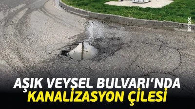 Aşık Veysel Bulvarı&rsquo;nda kanalizasyon &ccedil;ilesi