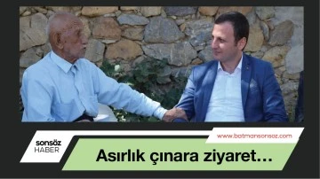 Asırlık &ccedil;ınara ziyaret&hellip;