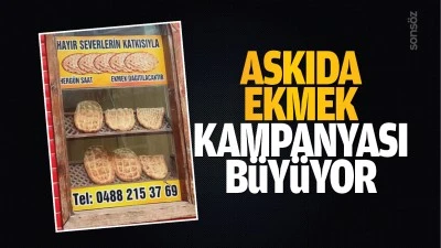 Askıda ekmek kampanyası b&uuml;y&uuml;yor