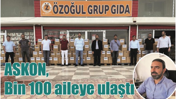 ASKON, BİN 100 AİLEYE ULAŞTI