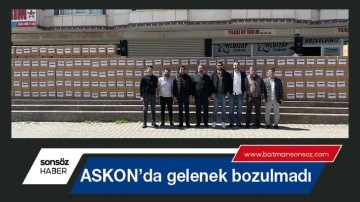 ASKON&rsquo;da gelenek bozulmadı