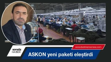 ASKON yeni paketi eleştirdi