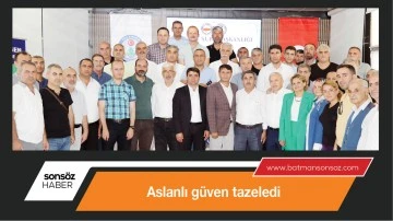 Aslanlı g&uuml;ven tazeledi