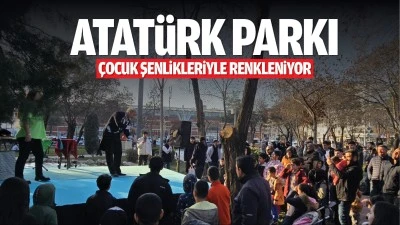 Atat&uuml;rk Parkı, &ccedil;ocuk şenlikleriyle renkleniyor