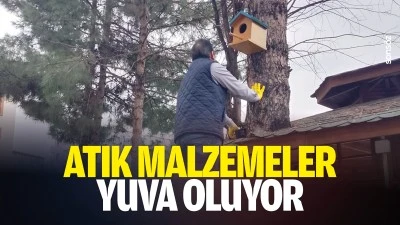 Atık malzemeler yuva oluyor