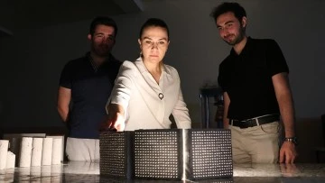 Atık pet şişe ve optik fiberle kendinden yalıtımlı ve ışık ge&ccedil;iren beton &uuml;retildi