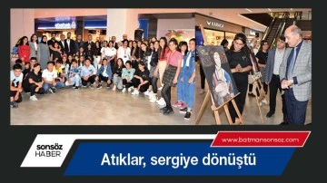 Atıklar, sergiye d&ouml;n&uuml;şt&uuml;