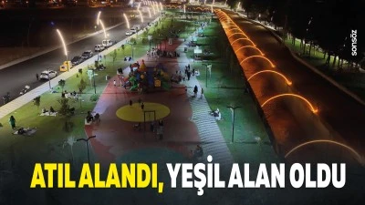 Atıl alandı, yeşil alan oldu