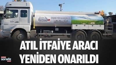 Atıl itfaiye aracı, yeniden onarıldı