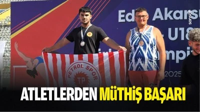 Atletlerden m&uuml;thiş başarı&hellip;