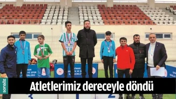 ATLETLERİMİZ DERECEYLE D&Ouml;ND&Uuml;