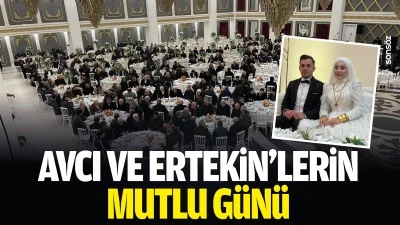Avcı ve Ertekin&rsquo;lerin mutlu g&uuml;n&uuml;