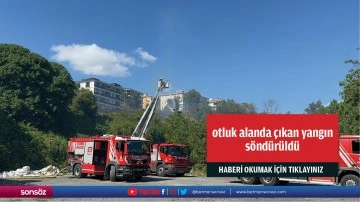 Avcılar'da otluk alanda &ccedil;ıkan yangın s&ouml;nd&uuml;r&uuml;ld&uuml;