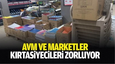 AVM ve marketler, kırtasiyecileri zorluyor