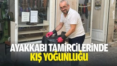 Ayakkabı tamircilerinde kış yoğunluğu