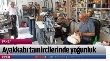 Ayakkabı tamircilerinde yoğunluk