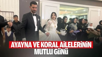 Ayayna ve Koral ailelerinin mutlu g&uuml;n&uuml;