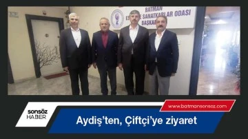 Aydiş&rsquo;ten, &Ccedil;ift&ccedil;i&rsquo;ye ziyaret