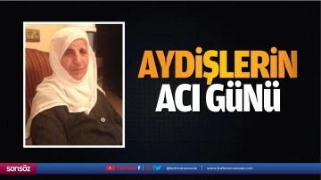 Aydiş&rsquo;lerin acı g&uuml;n&uuml;