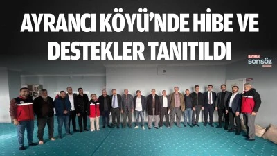 Ayrancı K&ouml;y&uuml;&rsquo;nde hibe ve destekler tanıtıldı