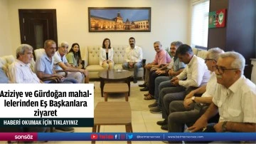 Aziziye ve G&uuml;rdoğan mahallelerinden Eş Başkanlara ziyaret