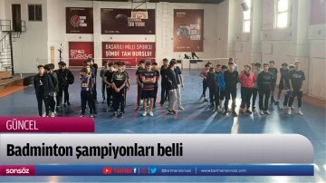 Badminton şampiyonları belli