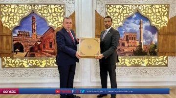 BAE'nin Ankara B&uuml;y&uuml;kel&ccedil;isi Al Dhaheri'den Midyat Belediyesine ziyaret