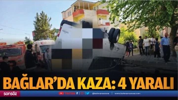 Bağlar&rsquo;da kaza: 4 yaralı