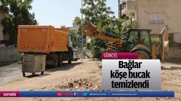 Bağlar, k&ouml;şe bucak temizlendi