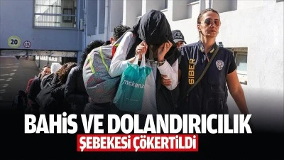 Bahis ve dolandırıcılık şebekesi &ccedil;&ouml;kertildi